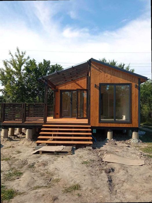 На будь-яку ділянку ‼️ Мобільний будинок 23м2 тераса | каркасний дім
