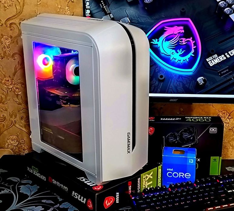 ПК RTX4060/ i3-12100f/ H610/ 16Gb DDR4/ M.2 игровой компьютер s-1700 Intel