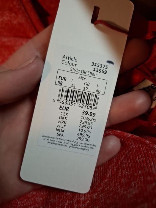 Sweter damski malinowy Street One 38