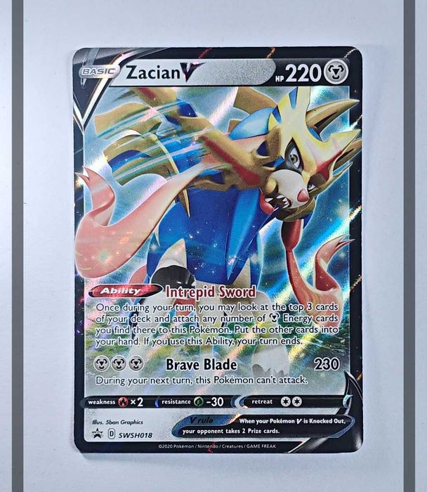 Zacian V SWSH018 Promo Pokemon ENG-NM