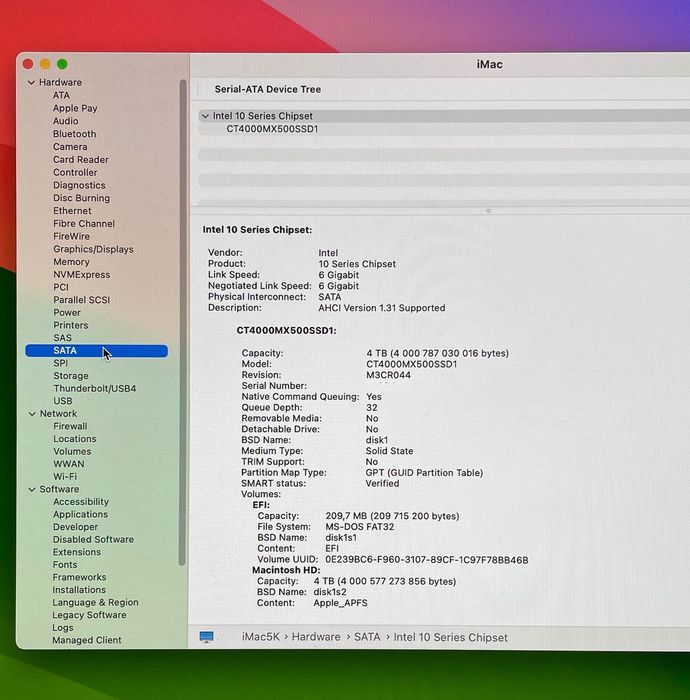 iMac 27 5K 2017 i5-3,8 GHz  4,12 TB SSD  64GB RAM Radeon Pro 580 8 GB