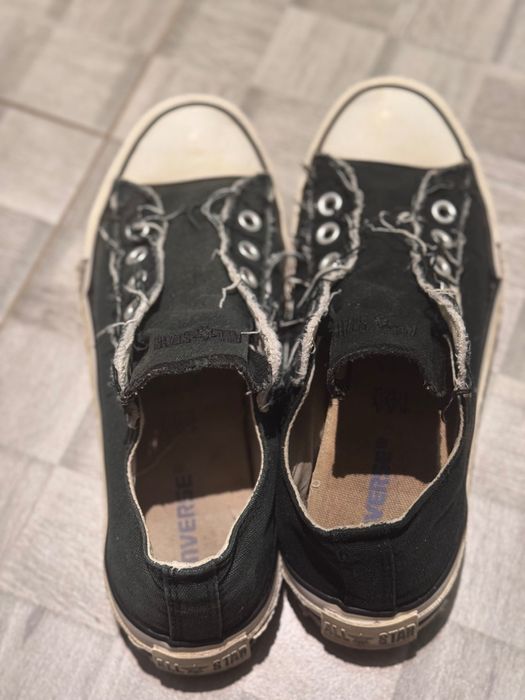 Trampki krótkie niskie NIEsznurowane CONVERSE 39,5 25cm AllStar czarne