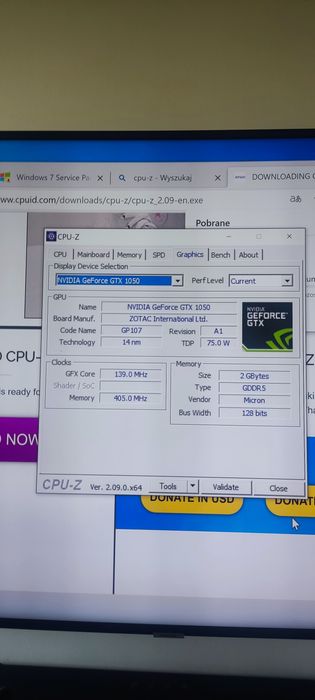 Sprzedam komputer Intel i3/8gb ram/gt1050/ssd