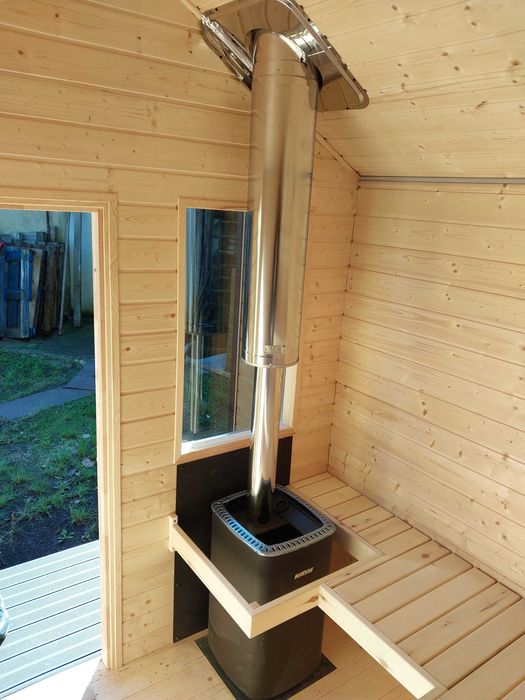 Sauna Zewnętrzna Stodoła z piecem na drewno