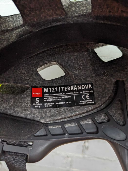 Велошолом MET Terranova CE Lime Green / Matt розмір S