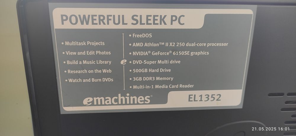 Системный блок Acer eMachines EL1352