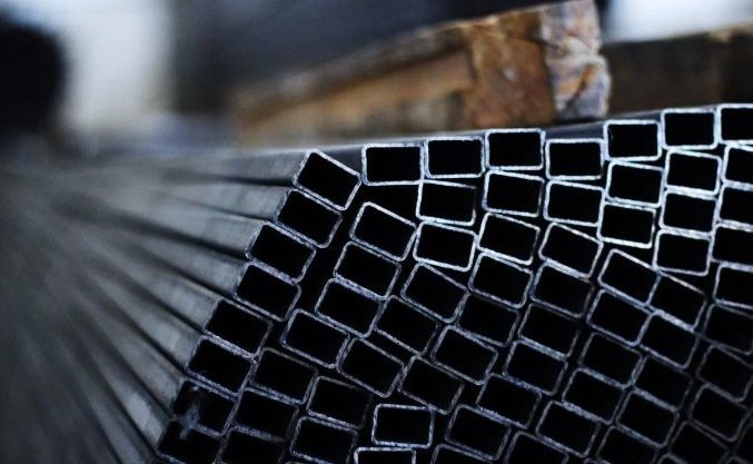 Труби прямоугольні та квадратні заводська зварка, синя не ржава