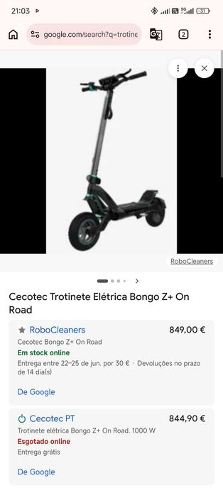 Trotinete  elétrico