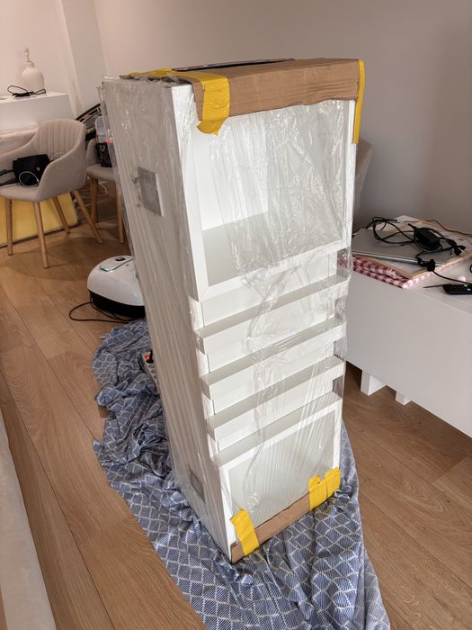 Estante Madeira Maciça Lacada a Branco