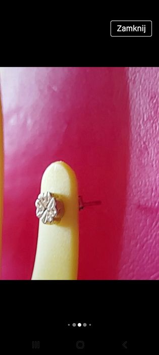 jeden kolczyk damski sztyft NOWY