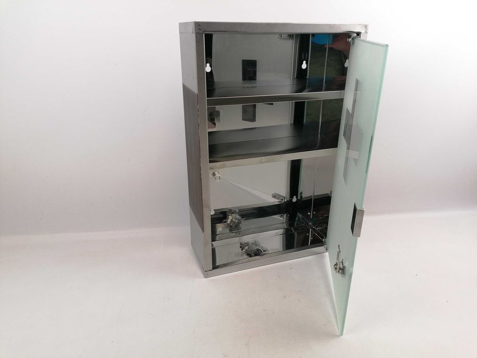 Szafka na leki pierwszej pomocy medyczna apteczka na ścianę Relaxdays