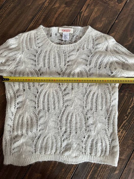 Стильний ажурний светр kontatto