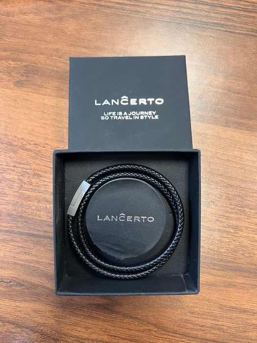 Bransoletka Lancerto - skóra i metal ;)
