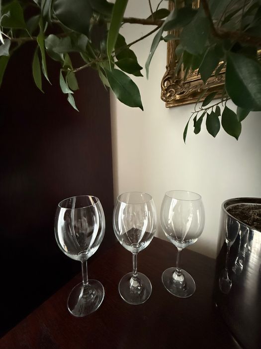 eleganckie duże kieliszki do wina / komplet 3 szt.