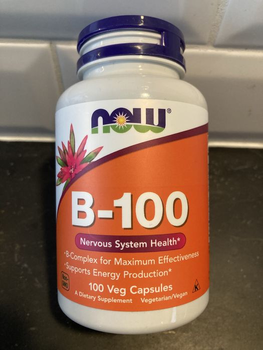 Suplemento NOW B 100 vitaminas complexo B