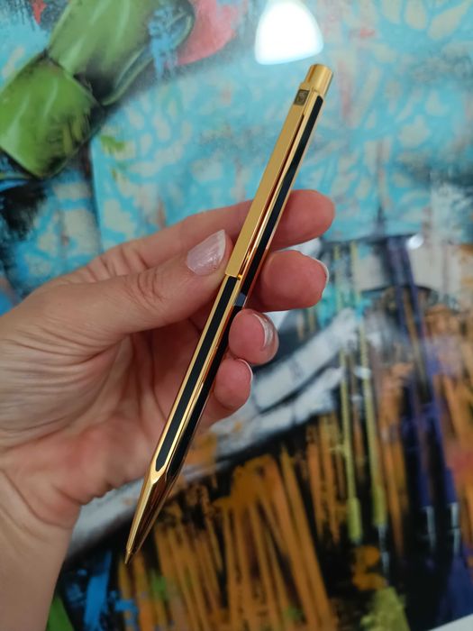 Lapiseira Caran d’Ache Hexagonal Vintage: banhada a ouro 18k