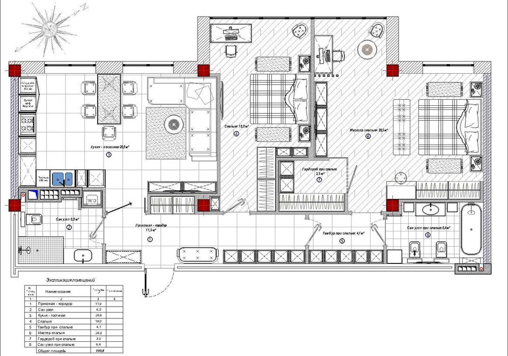 3-rooms apartment apartment by the address (area 106 m²) - Atlanta.ua - photo 4