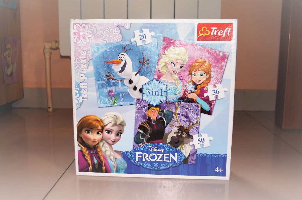 Puzzle 3 w 1 20, 36, 50 el FROZEN Kraina Lodu Trefl