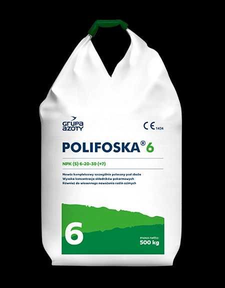 Nawóz wieloskładnikowy Polifoska 6 worek nawozy Grupa Azoty