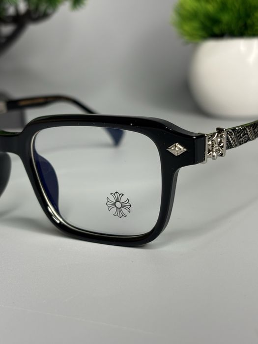 Chrome Hearts. black&silver. Blue Blocker