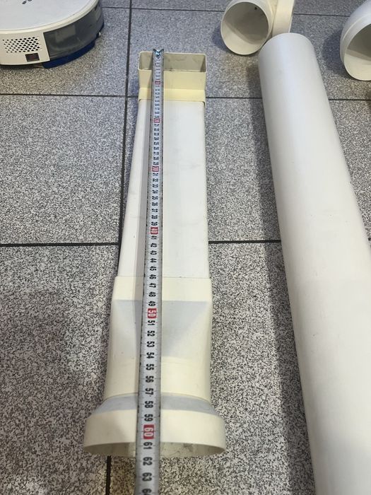 Пластикова,кругла,прямоугольна,гнучка труба під витяжку,вентканал ПВХ