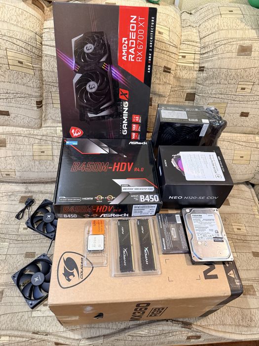 Компьютер Ігровий Ягуар Ryzen 5+ssd 1.5тб м2+16 ddr+MSI RX6700XT 12gb