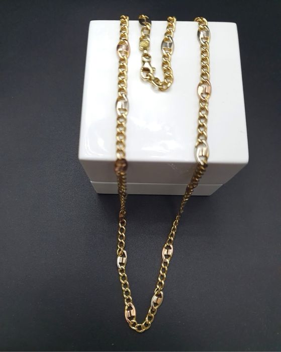 Złoty Łańcuszek ładny Splot