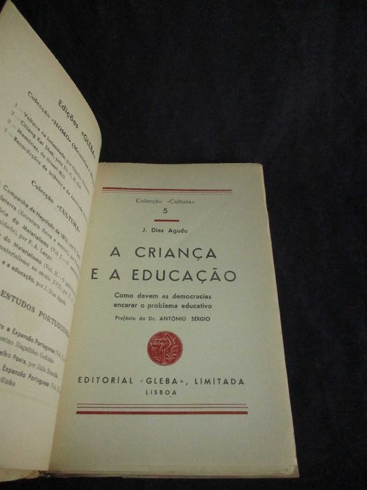 Livro A Criança e a Educação J. Dias Agudo