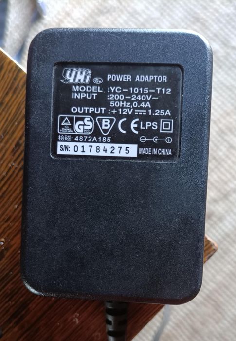 Carregador Transformador 12 V DC 1,25 A