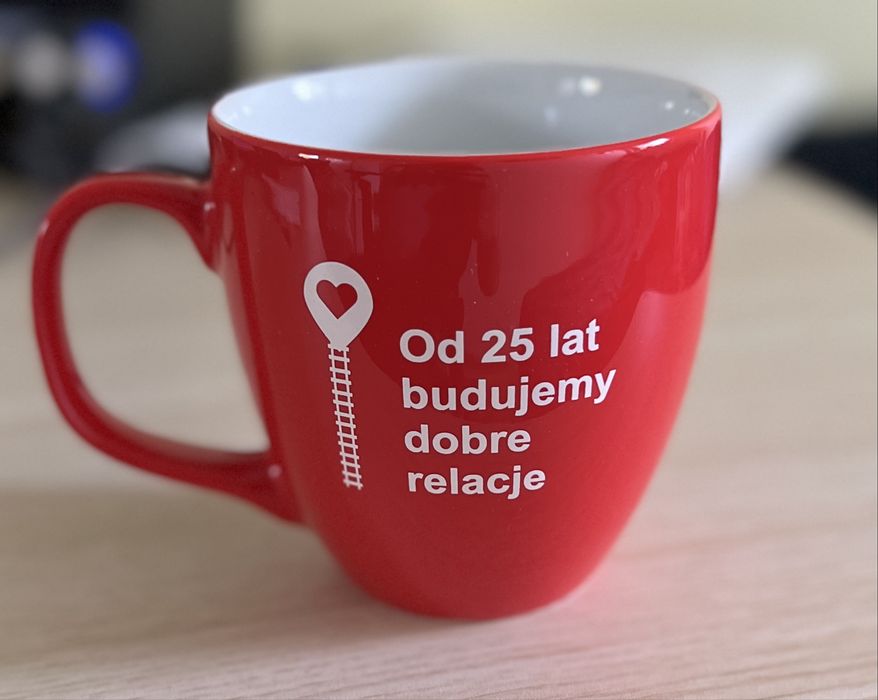 Jubileuszowy kubek 25 lat Polregio unikat nowy