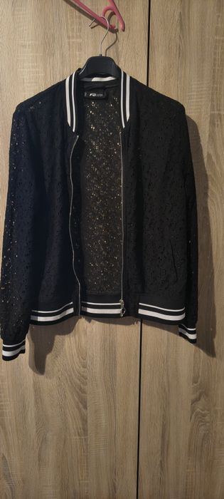 Ażurowa bluza sweter kurtka zapinana na zamek. New yorker rozmiar L
