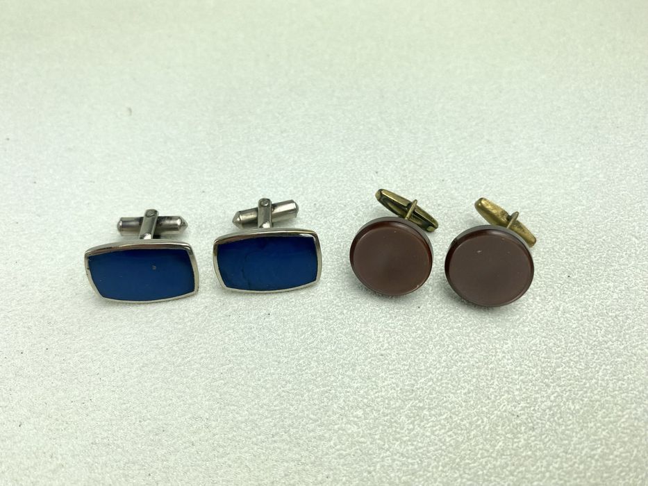 Spinki do mankietów kolorowe prl