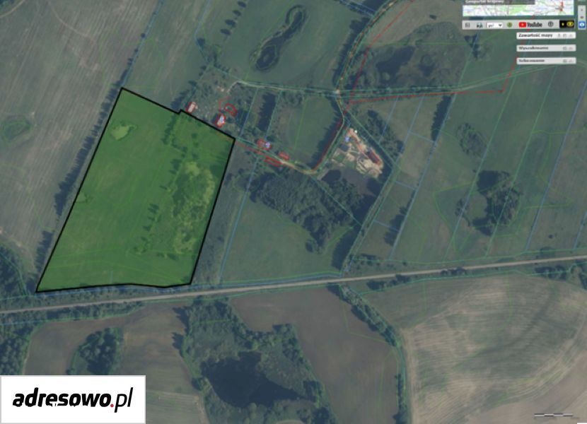 Działka rolna 68000 m² w malowniczej okolicy .Mostkowo/Mazury