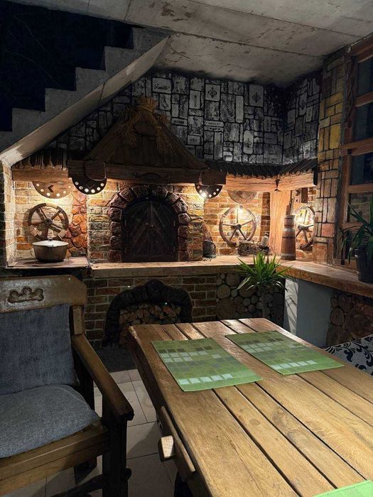 Будиночок біля лісу з САУНОЮ • тераса • зона барбекю (подобово)