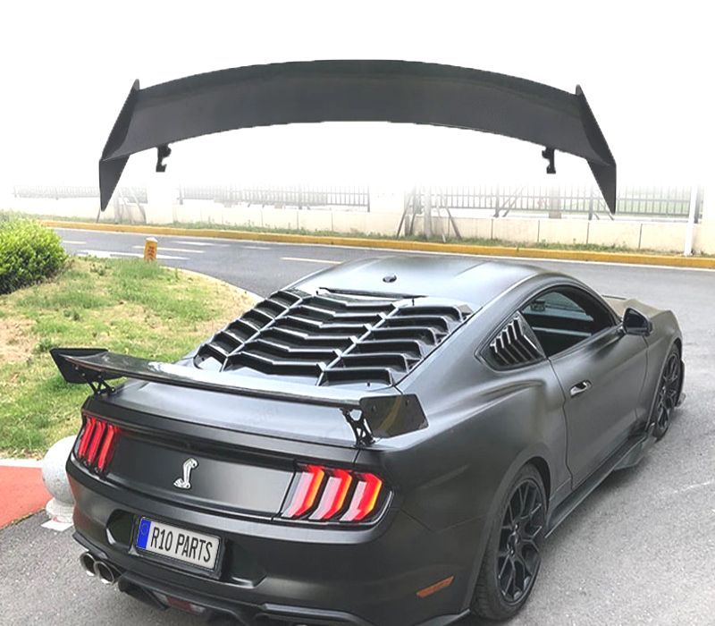AILERON SPOILER FORD MUSTANG 15-23 LOOK GT500 ABS PRETO