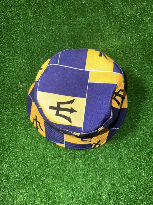 Chapéu Bucket Barbados Flag Roxo Amarelo - Novo!