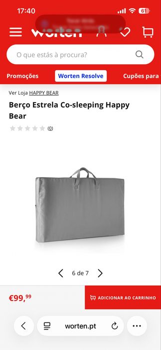 Berço Portátil Happy Bear