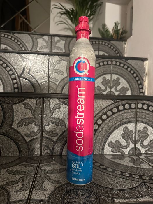 Butla nowa pełna 60l sodastream różowa