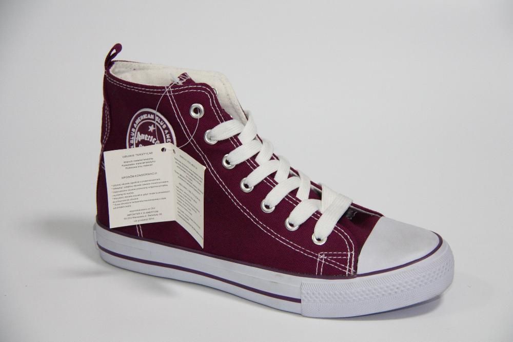 Trampki American club fioletowe rozmiar 38 i 39 nowe!!!