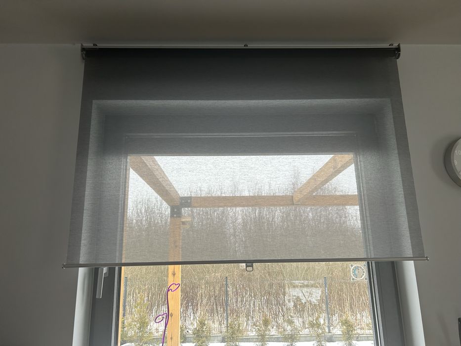 2 rolety szare niezaciemniajace Ikea