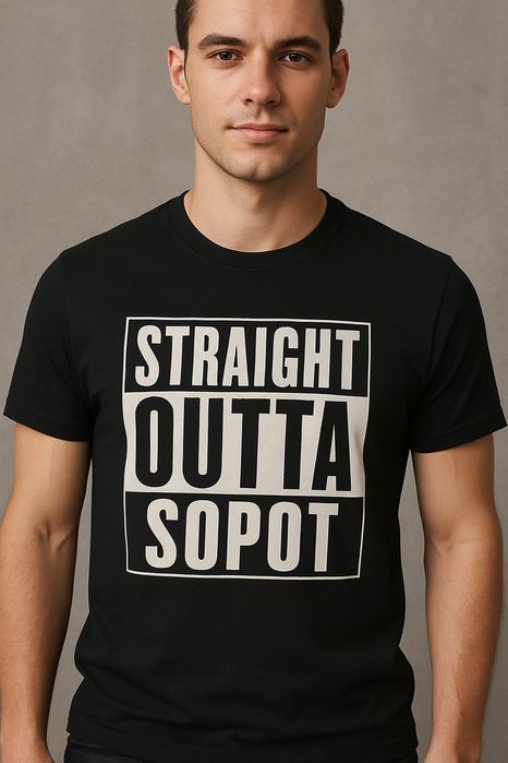 STRAIGHT OUTTA SOPOT koszulka męska damska dziecięca Nowa bawełna 100%