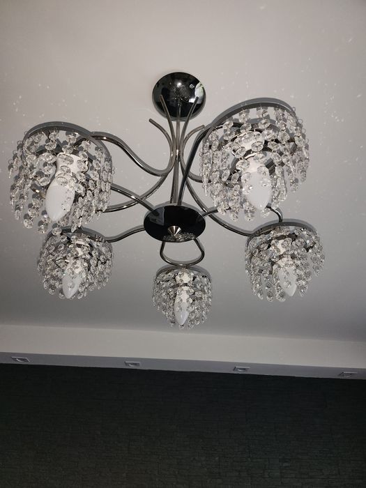 Lampa sufitowa  z krysztalkami