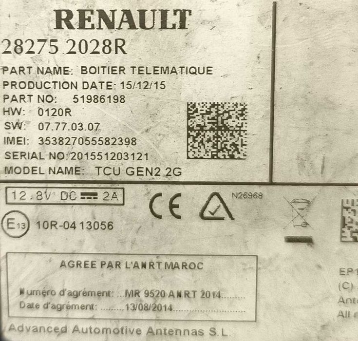 Módulo Eletrónico 282752028R - RENAULT SCÉNIC III