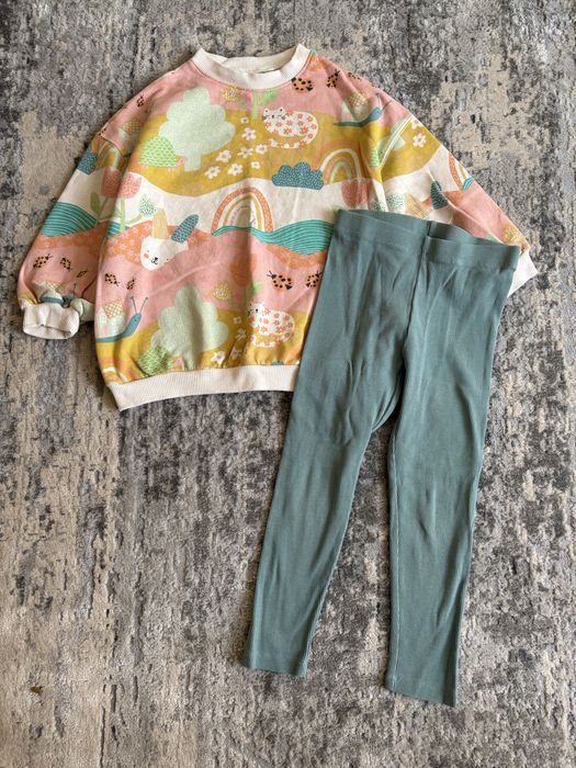 Лот одягу 4-5 років 110р. Next костюм zara сукня реглан світшот лосіни