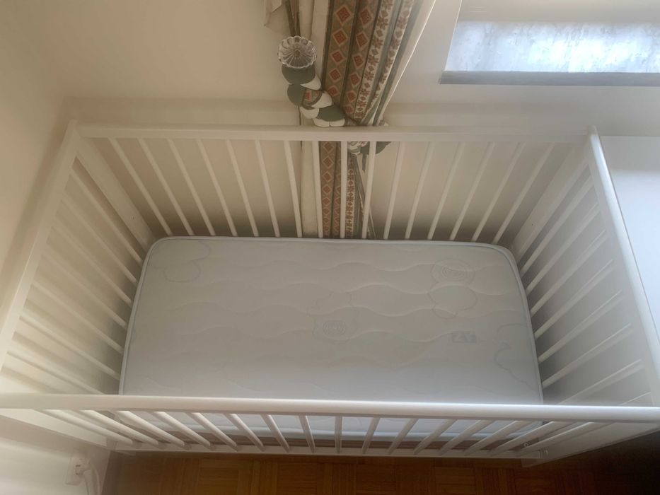 Berço IKEA Gulliver + Colchão Molas Bébé/Criança