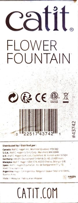 Catit Flower fontanna dla kota + 5 filtrów