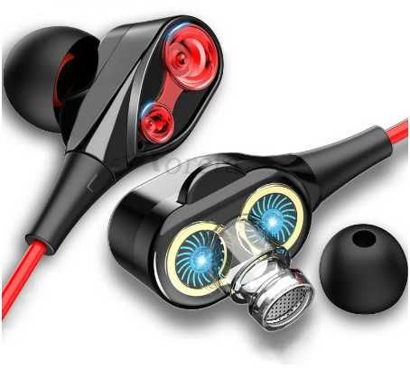 Słuchawki sportowe 3D Turbo Shock douszne dokanałowe