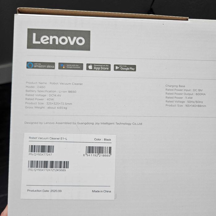 Робот пылесос  Lenovo E1-L