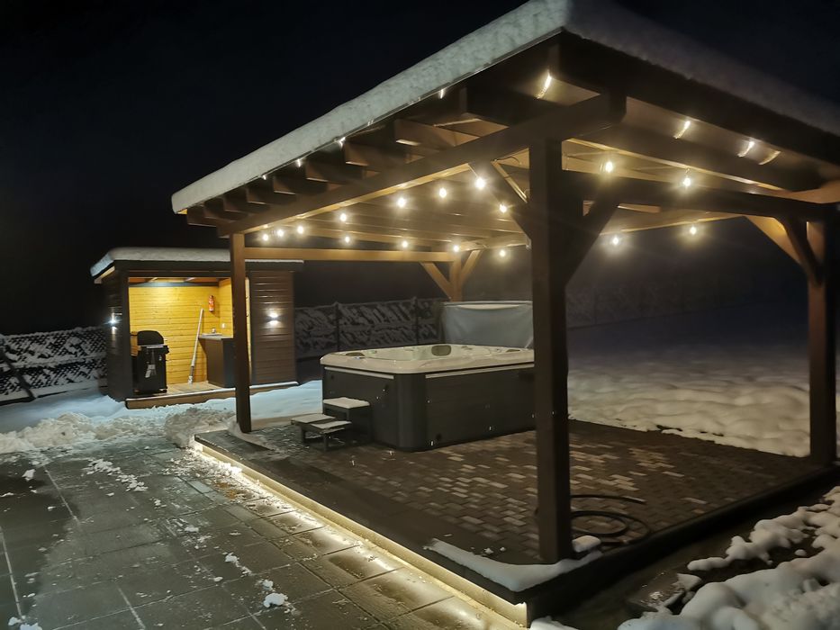 NOWY Domek z jacuzzi na wynajem domek z balia na wyłączność
