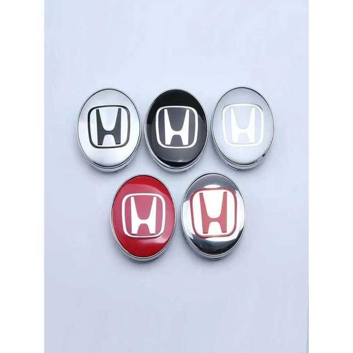 Centros/tampas de jante completos Honda com 58, 60, 65 e 69 mm